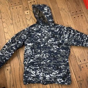 United States Navy Parka Digital Camo Blue Large